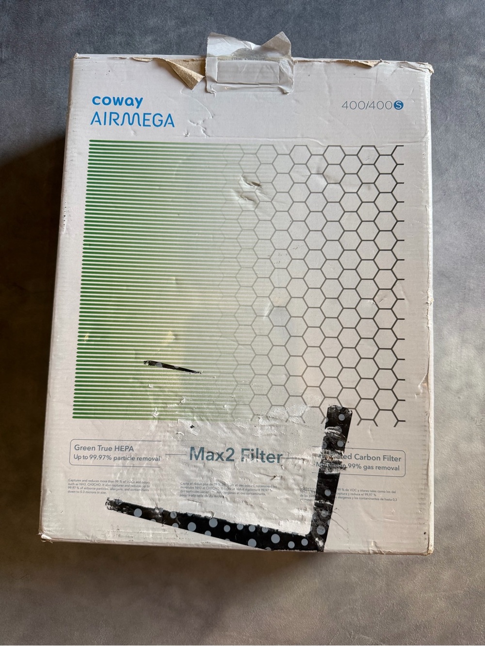 Airmega Max2 400/400S Replacement Filter - White/Green